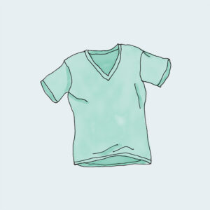 V-Neck T-Shirt Red - Image 3