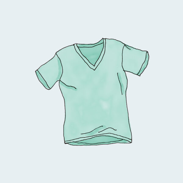 V-Neck T-Shirt Red